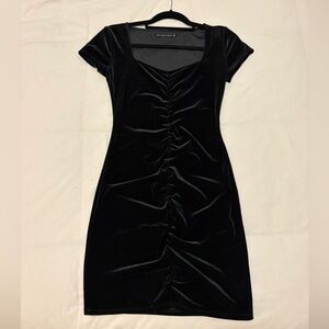 Abercrombie & Fitch Black Velvet Mini Dress
